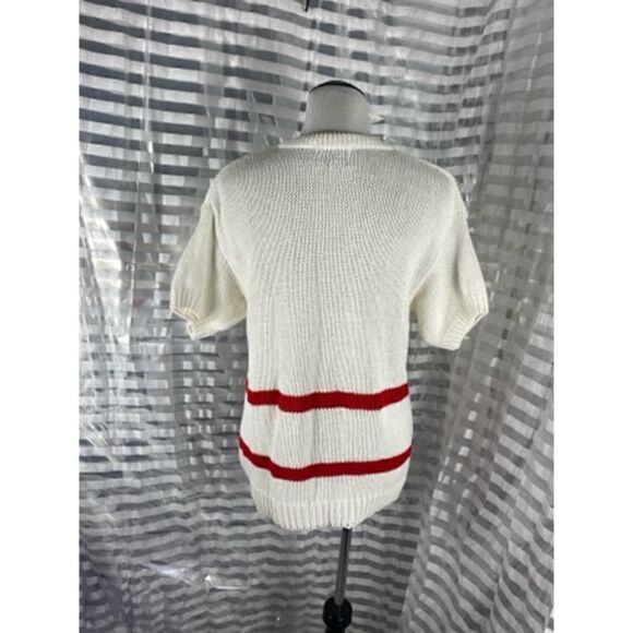 Genoa Scottish Terrier and Bows Short Sleeve Sweater - Picture 3 of 5